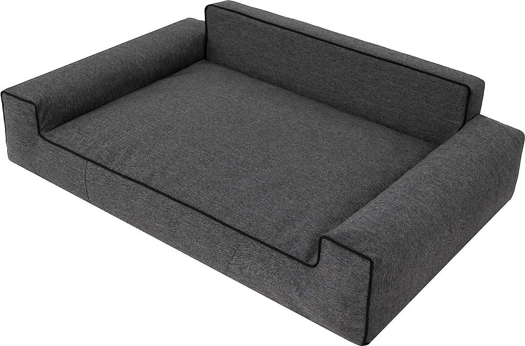 Pillowprim Hundebett Glamour -115x80cm- elegantes Sofa-Kissen für Hunde, weich & waschbar