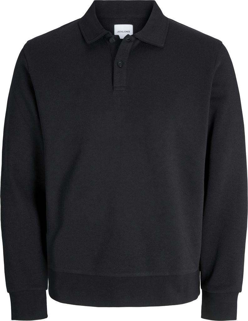 Jack & Jones Bradley Polo-Sweatshirt, Schwarz XXL