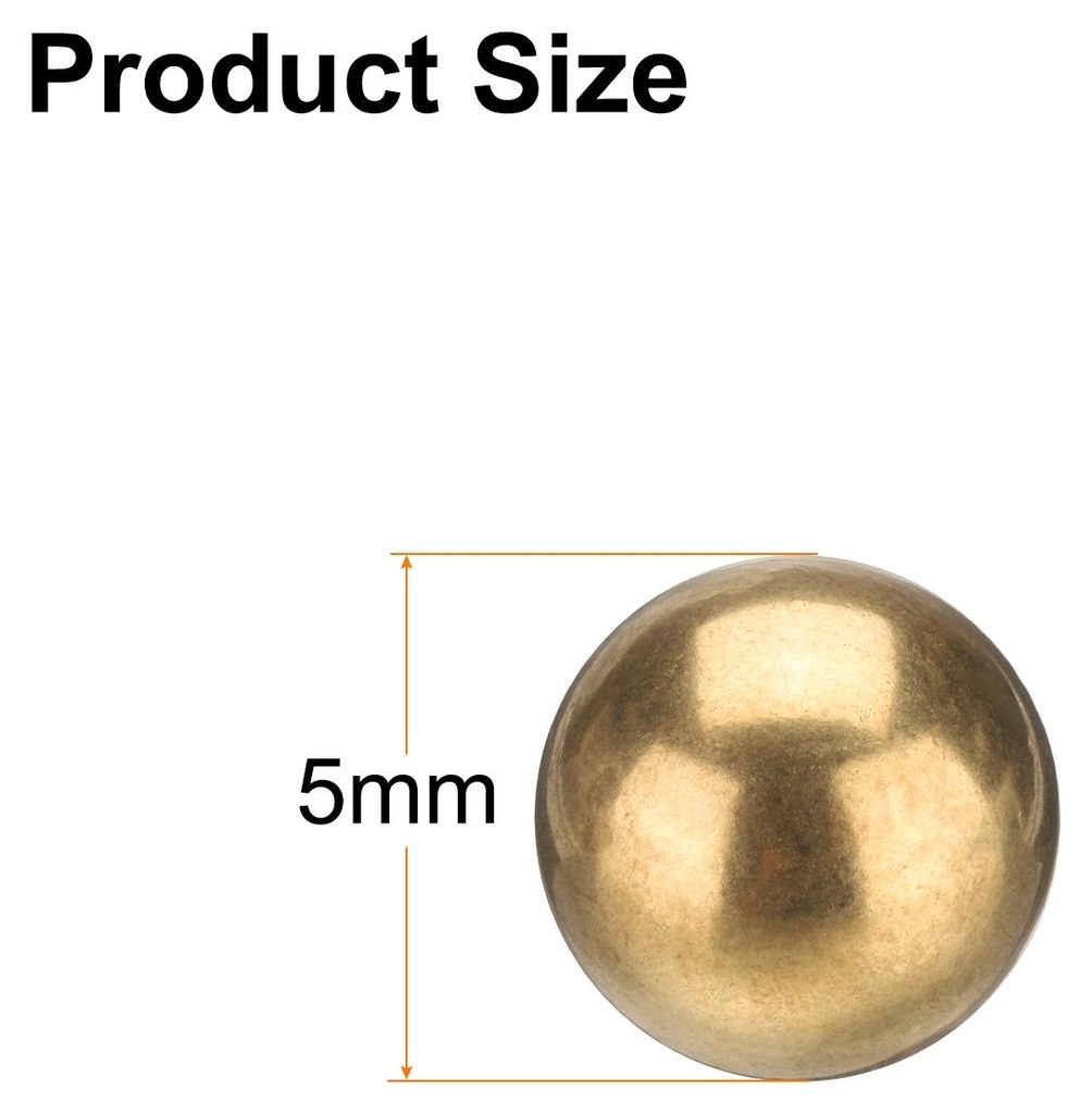 100 Stš¹ck 5 mm Lagerkugeln H62 Messing G100 Pr?zisionskugeln fš¹r industrielle Sph?ren, Maschinen, Automobil und DIY