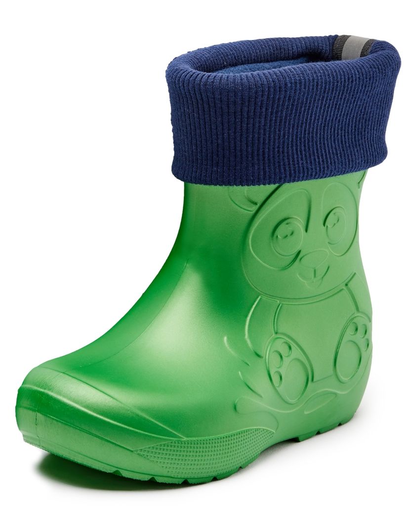 Ladeheid Kinder Federleichte Gummistiefel Thermo mit Fütterung LA-CA-Panda249(Smaragdgrün, 26/27)