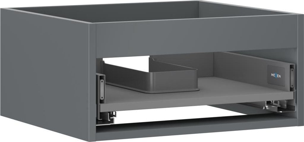 Mexen Box-A Korpus des Waschbeckenunterschranks 50 cm, 1 Schublade, Graphit Matt - 91AX0-0500-235-1-66