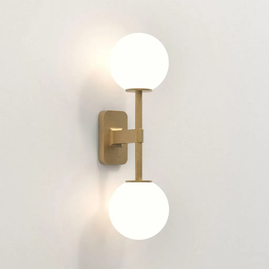 Applique Murale Intérieur Tacoma Twin Laiton Double G9 Astro 1429008