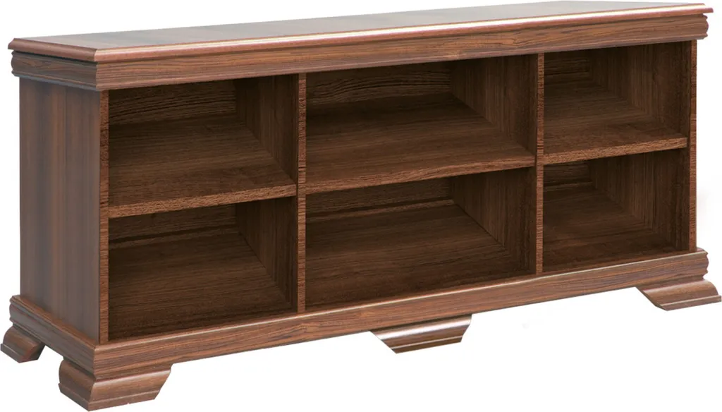 Meuble de rangement bas GREGORIA style bois roi samoa pour le salon