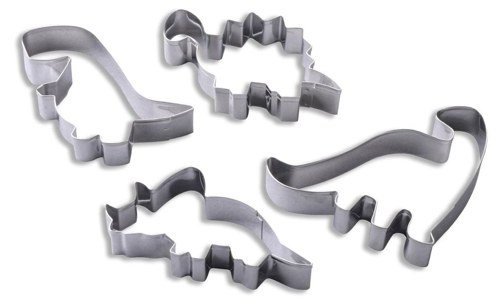 Zenker Dinosaurier Ausstecher-Set 4-tlg, Edelstahl  Perfekt Produktbild 
