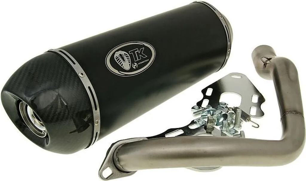 Pot d'échappement sport TurboKit GMax Carbon Cap pour Vespa GTS 300