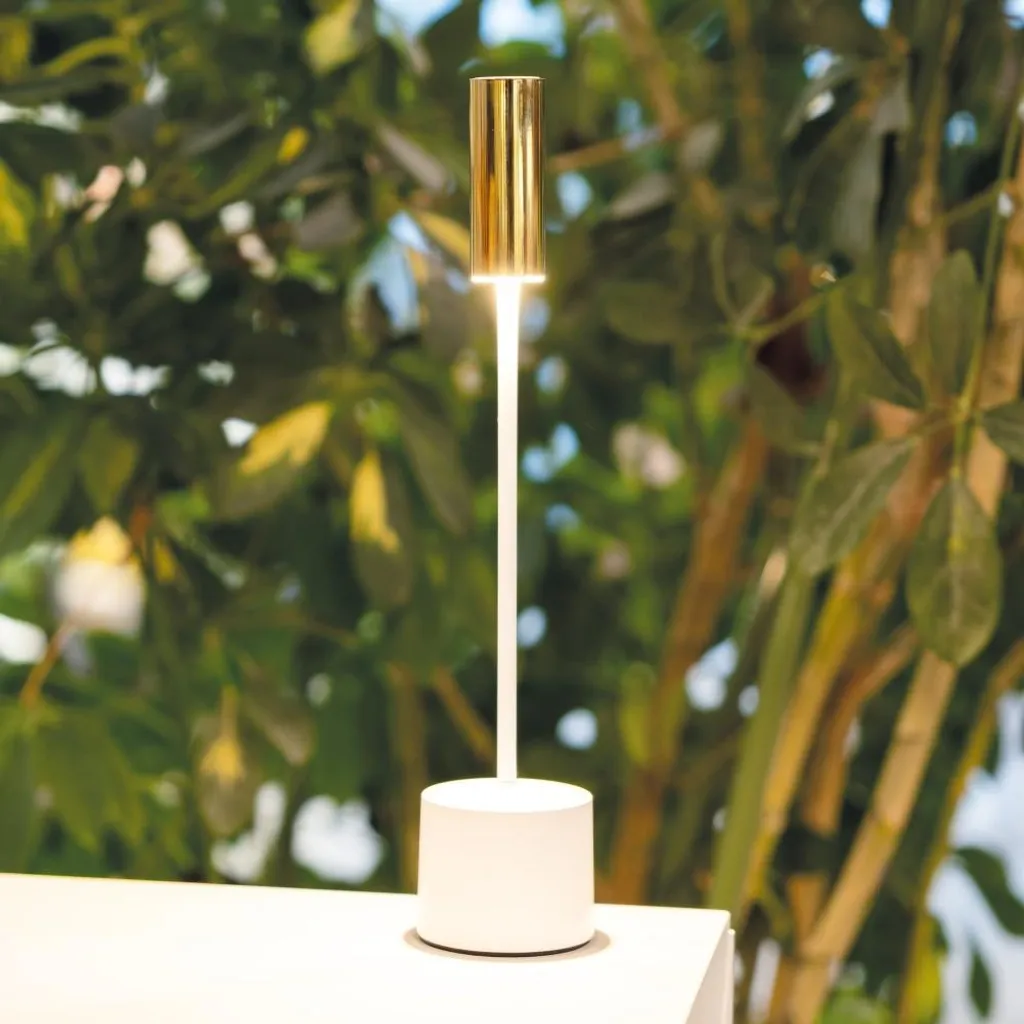 Lampada da Tavolo Carolina Zafferano Touch Dimmer - Bronzo e Avorio - 4