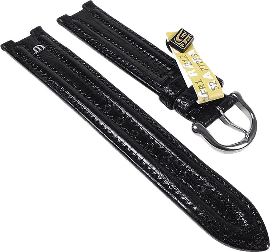 Maurice Lacroix für Calypso / Scala Uhrarmband Teju-Wulst schwarz, Stegbreite:15mm