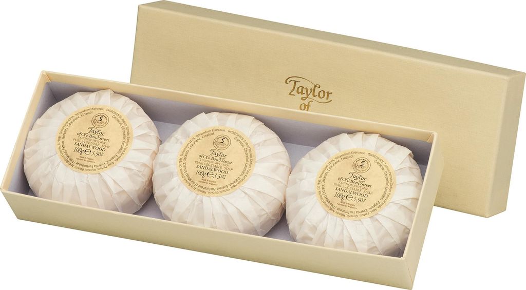 Taylor of Old Bond Street Sandalwood Hand Soap (3 x 100 g)