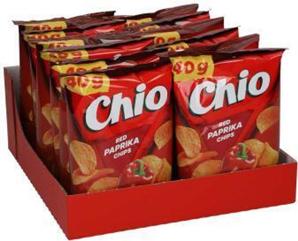 Chio Red Paprika Chips bezglutenowe wegetariańskie Zdjęcie produktu 3