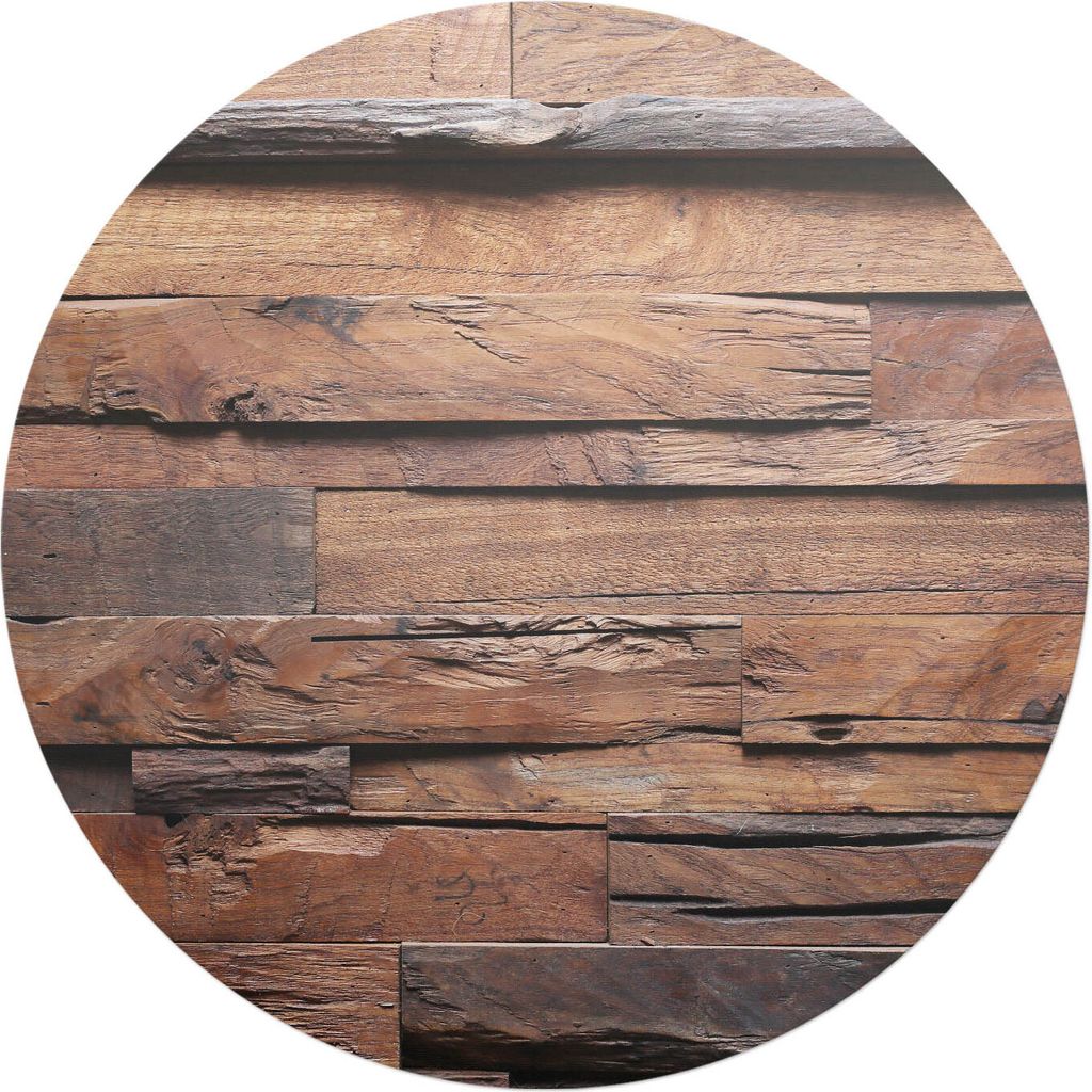 Holzstruktur – Bodenschutzmatte – Stuhlunterlage – Bürostuhlmatte – Rutschfeste Bodenmatte – Schutzmatte für Hartboden – fi 100 cm