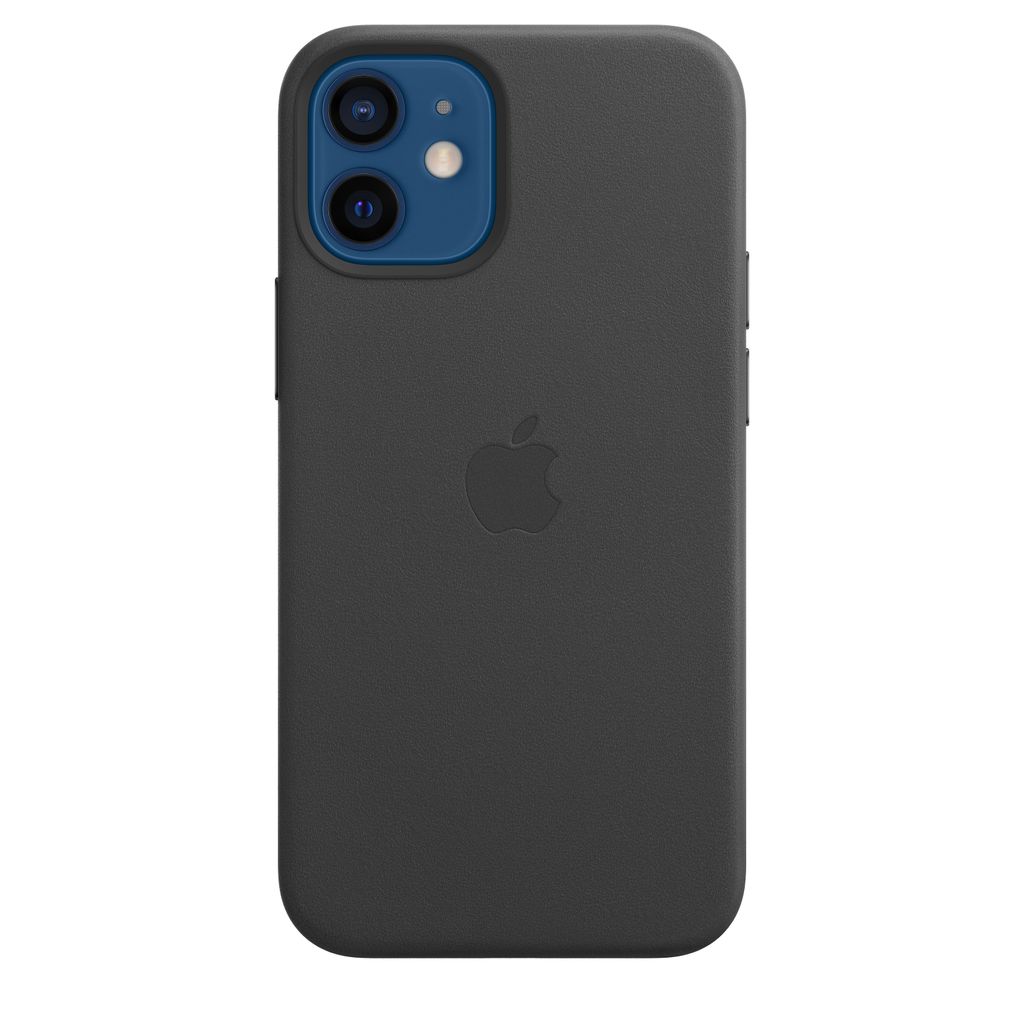 Apple iPhone 12 mini Leder Case mit MagSafe – Schwarz Produktbild 