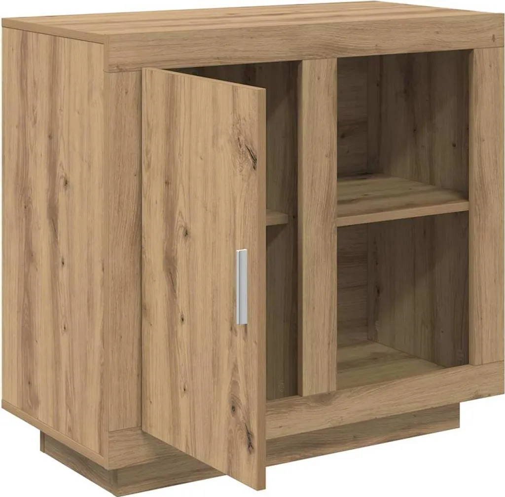 SYFAX™ Credenza Rovere artigianale 80 x 40 x 75 cm Legno multistrato