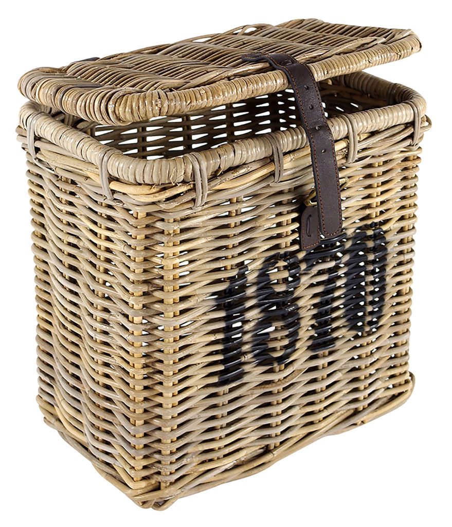 Kobolo Universalkorb Aufbewahrungskorb Wäschebehälter Rattankorb - Rattan - Grau - Liter Spielzeugkiste mit Deckel Mehrzweckkorb Box Kleinmöbel ...