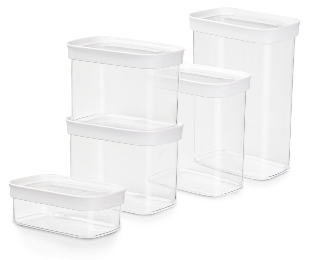 EMSA N1142800, Set, Rechteckig, 6,25 l, Transparent, Weiß, Produktbild 