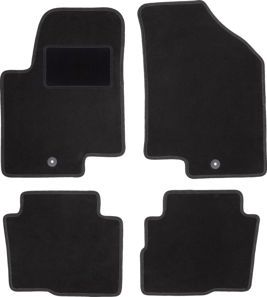 Schwarze Veloursmatten für: Kia Soul I Crossover (2009-2013)
