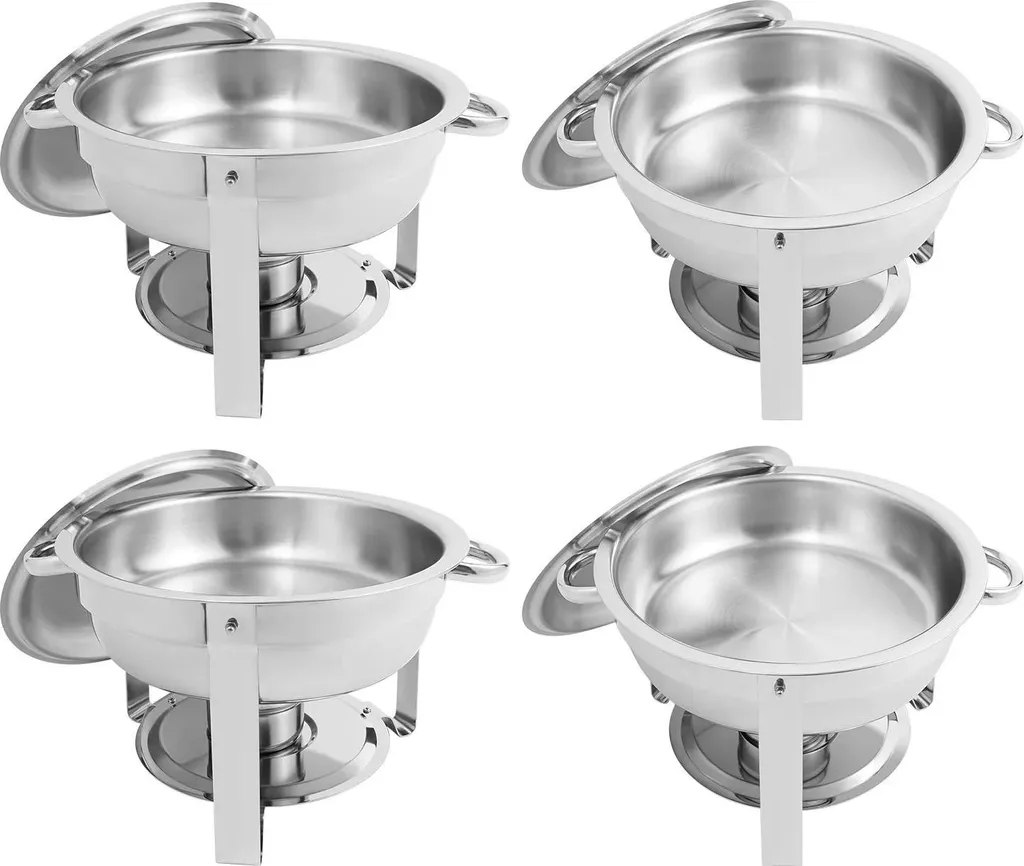 Chafing Dish Violet 4,5L en Acier Inoxydable pour Buffet et Réception