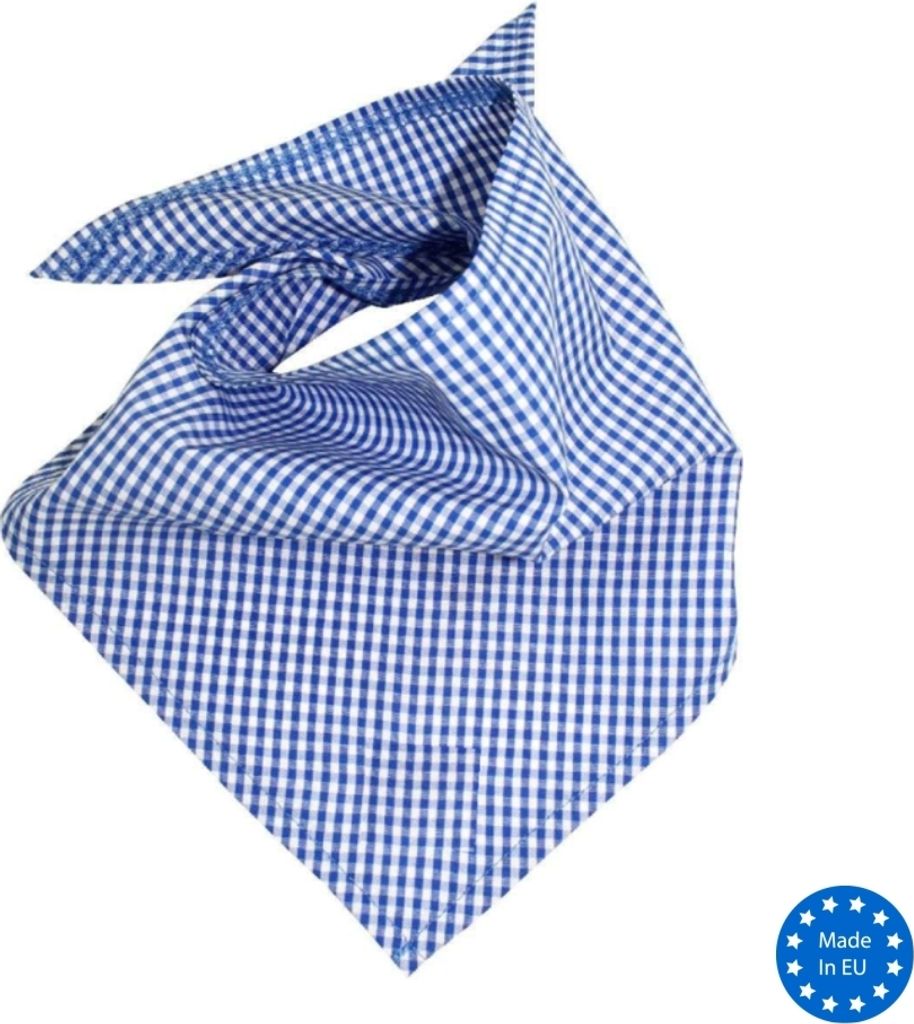Halstuch blau-weiß kariert 105 x 45 cm Trachtentuch Oktoberfest Bavaria Kostüm-Zubehör Wiesn Wasn Fasching Karneval Mottoparty Accessoire