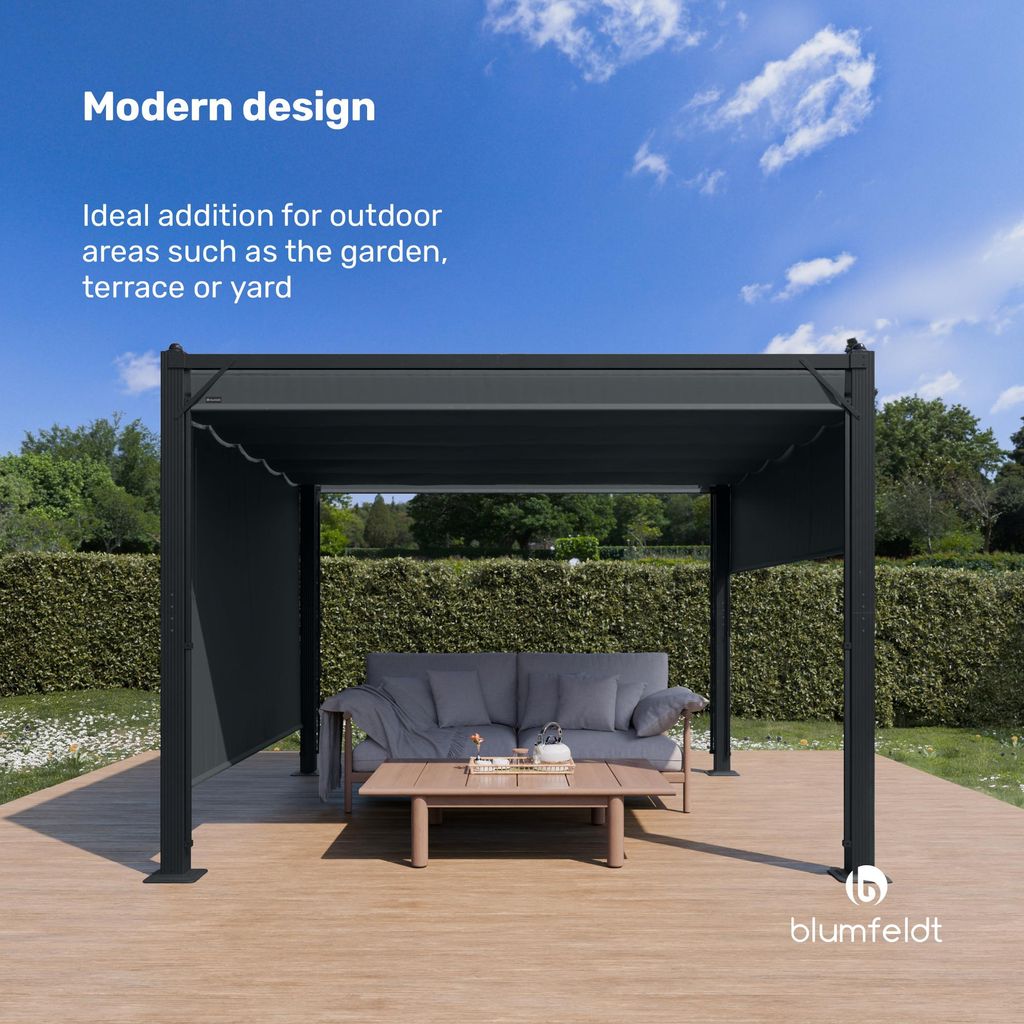 Blumfeldt Pantheon Cortina altánok 3x3 m - hliníkový rám, Obrázok produktu 