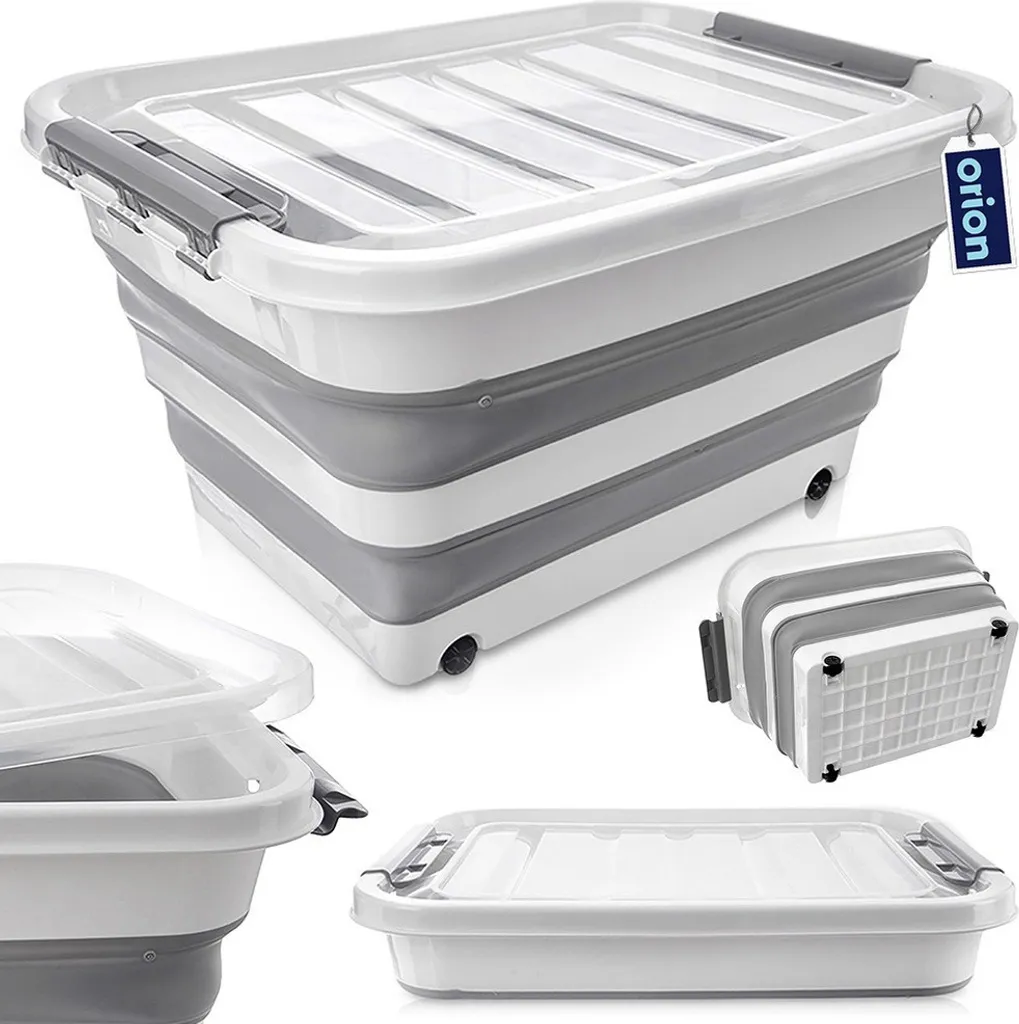 Bac de Stockage Pliable 30L Orion avec Roulettes pour Maison et Garage