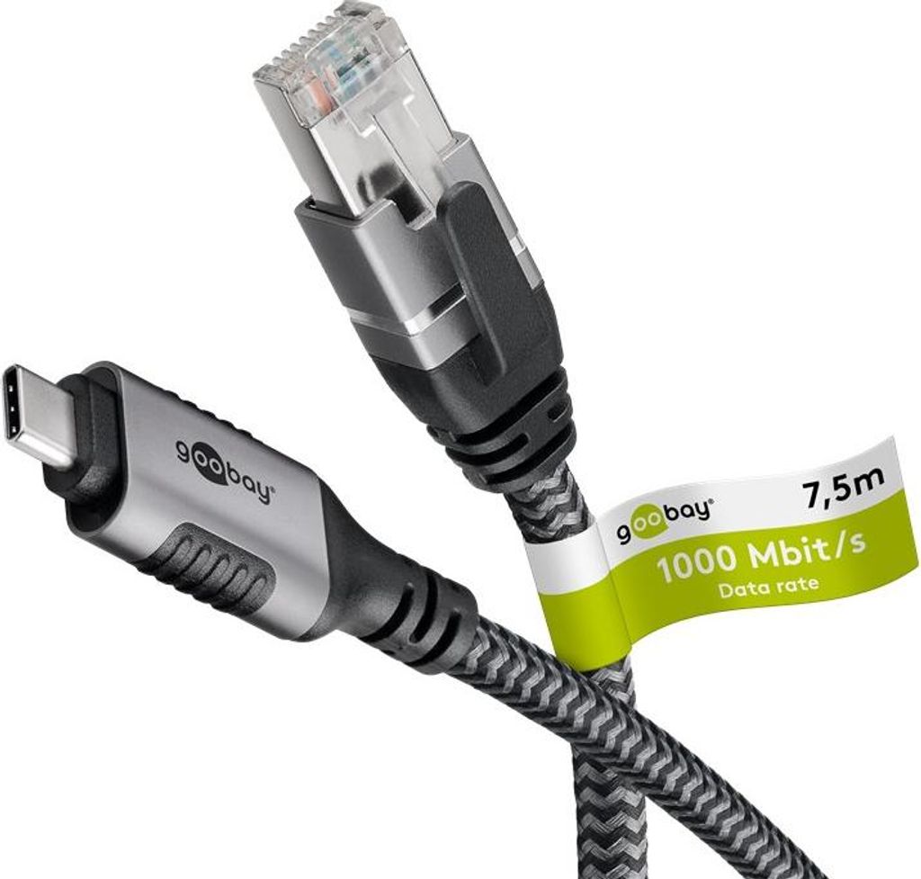 Ethernetový kábel USB-C™ 3.1 na RJ45, 7,5 m Obrázok produktu 