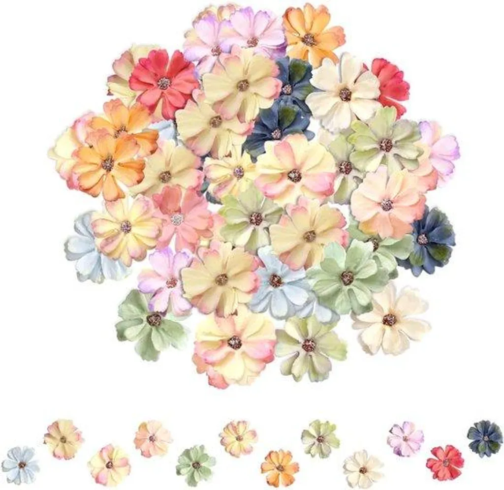 Fleurs artificielles DIY en kit de 60 fleurs pour décoration intérieure