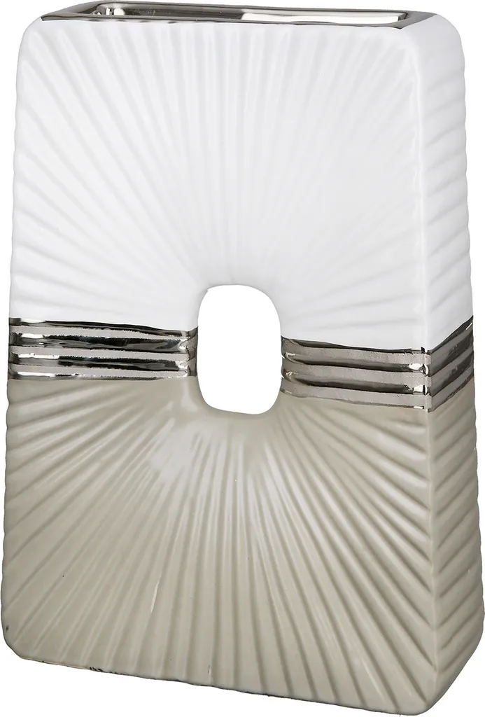 Vase plat anti-chute pour rebord de fenêtre en céramique Bardolino