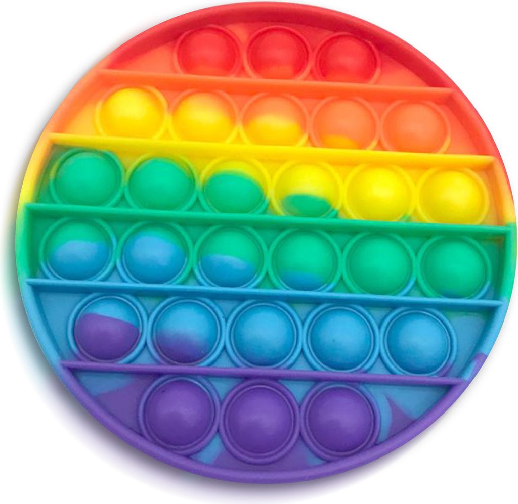 Push it Pop up Fidget Toy Kids Bubbles Reisespiel Spielzeug Antistress TikTok XLForm:Kreis 12.5 x 12.5 cm