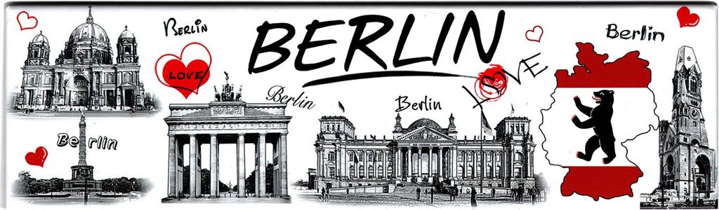 Magnet 17 x 5 cm - Berlin Souvenir - Sehenswürdigkeiten 05 Produktbild 