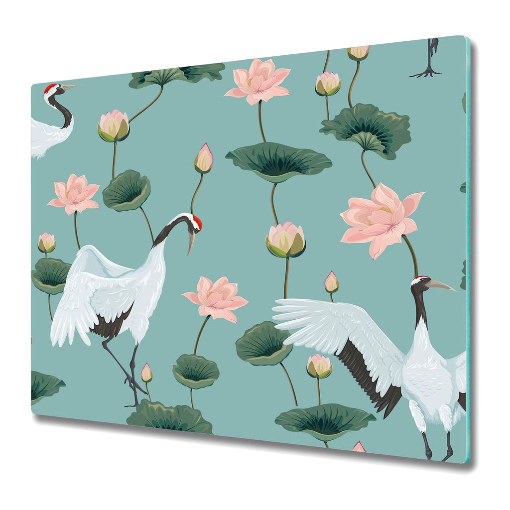 Küche Teller - Schneidebrett Glas - Herd Abdeckung - Pastell Küche Öfen