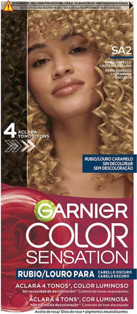 Garnier COLOR SENSATION leuchtende Blondierung ohne Verblassen für dunkles Haar #Louro Caramel 5 u