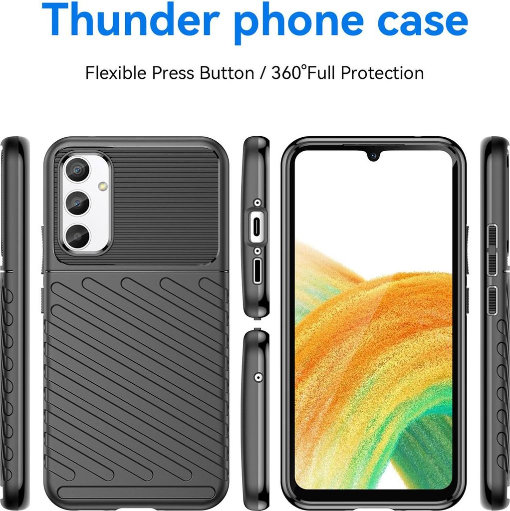 2in1 Schutz Cover Set für das Samsung Galaxy A34 5G besteht aus 2x 9H Glas Folie Display Schutzfolie und 1x Silikon Case Schutzhülle - Hülle in ...