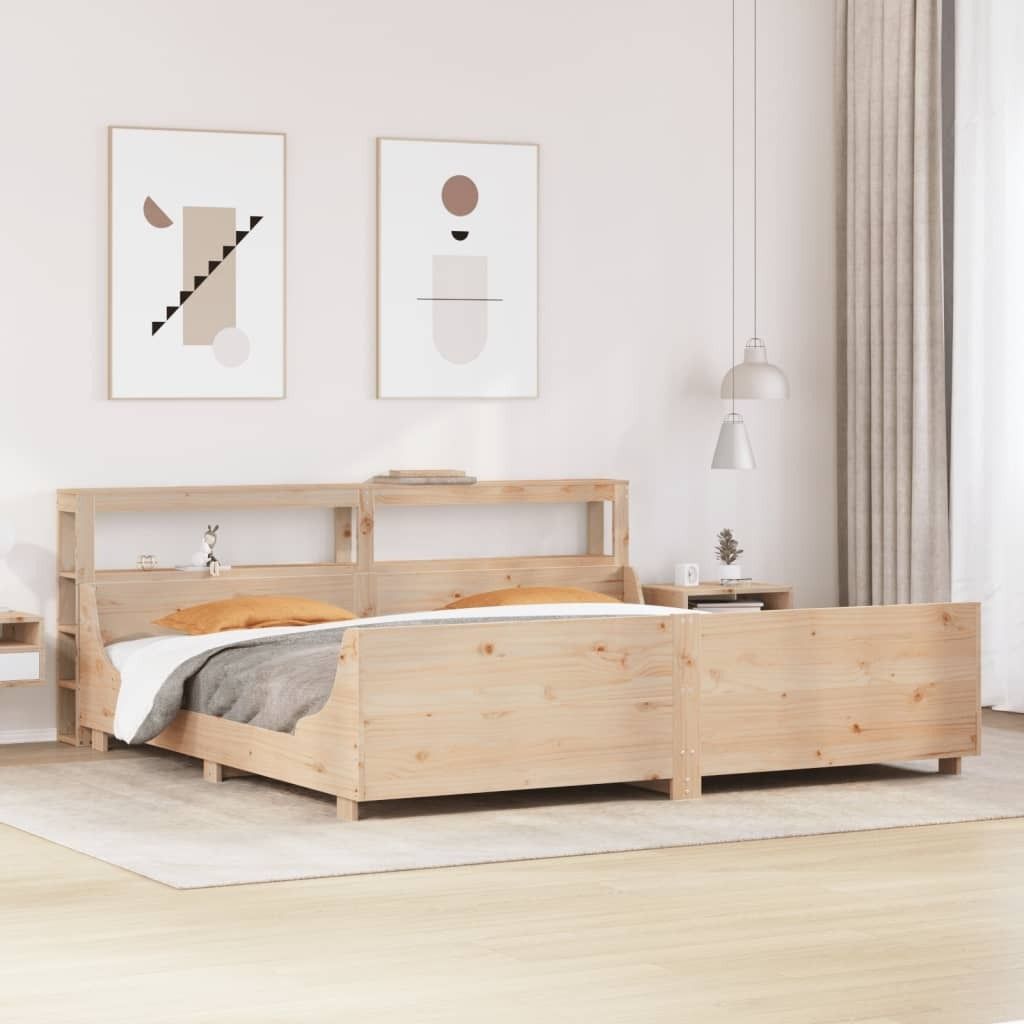 Maison Exclusive - Massivholzbett ohne Matratze 180x200 Kiefernholz