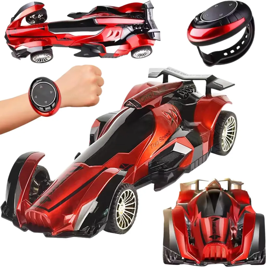 Voiture RC télécommandée à commande vocale avec montre intelligente 2.4G
