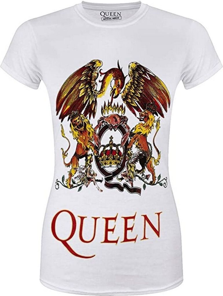 Queen - "Classic" T-Shirt für Damen RO828 (XL) (Weiß)