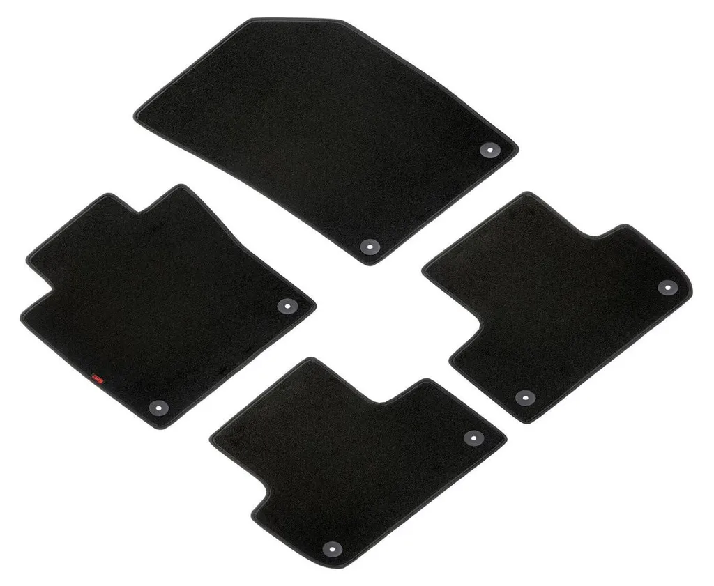 Tapis de voiture en moquette noire Lampa adaptés à la Volvo XC60 2017
