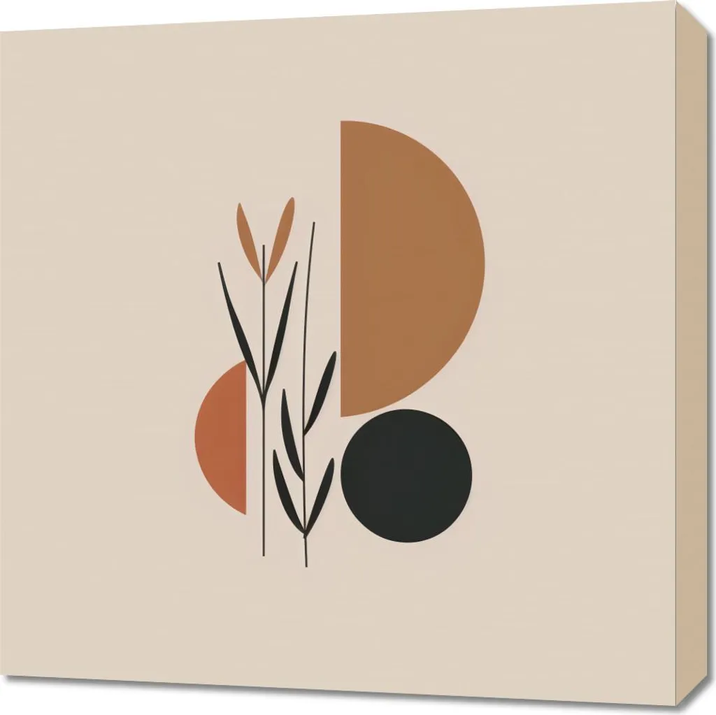 Tableau 60x60 cm Connexion harmonieuse - Décoration Murale Design Carré