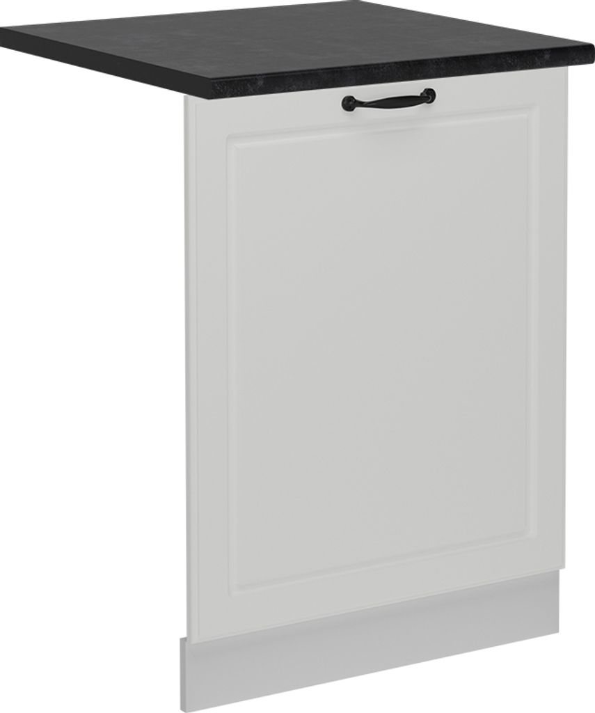 Vicco Geschirrspülblende R-Line, 60 cm , AP Anthrazit, Weiß Landhaus/Weiß