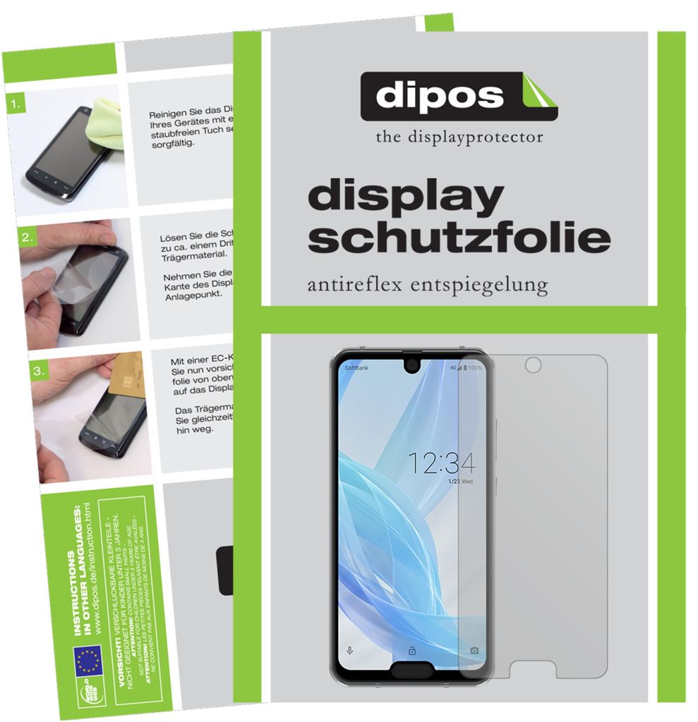 6x Schutzfolie für Sharp Aquos R2 Compact matt Displayschutzfolie Folie Display