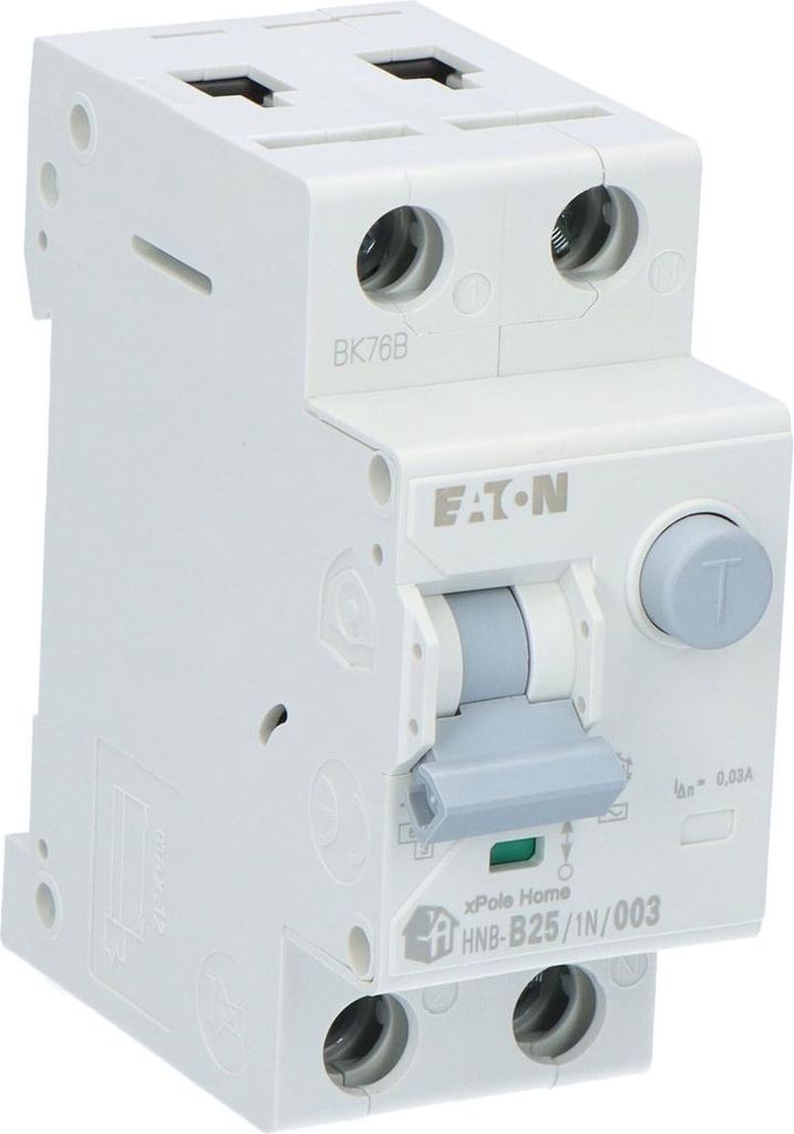 HNB-B25/1N/003 FI/LS-Schalter (RCBO) 6kA B25A 1P+N 30mA Typ AC 195123 EATON