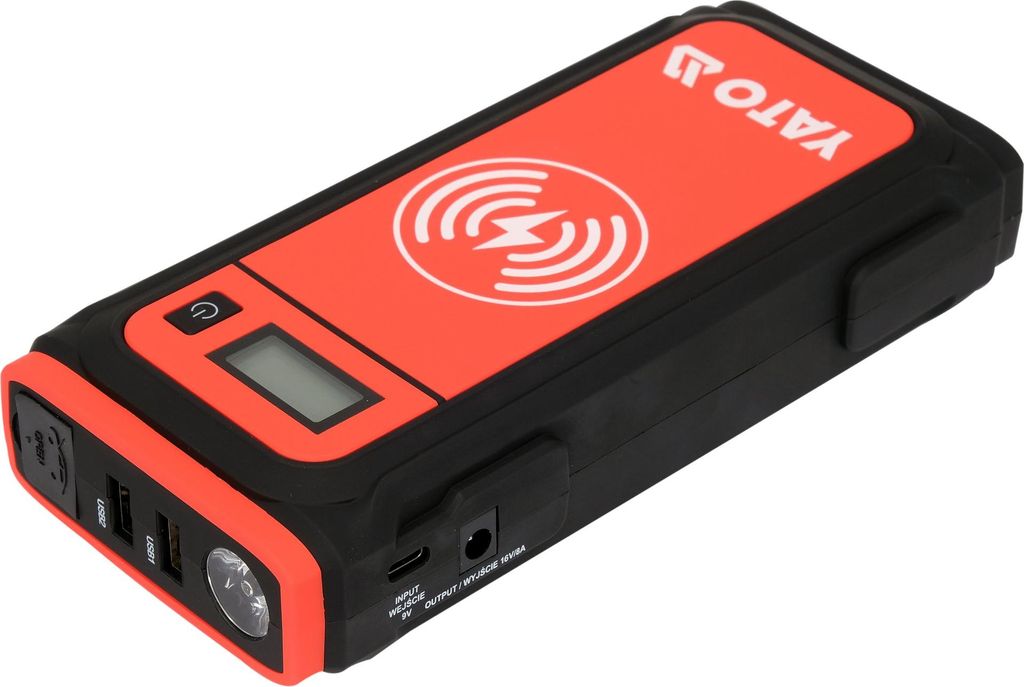 Yato Yt-83085 Starthilfe-Powerbank 16000Mah Mit Induktiver Ladefunktion