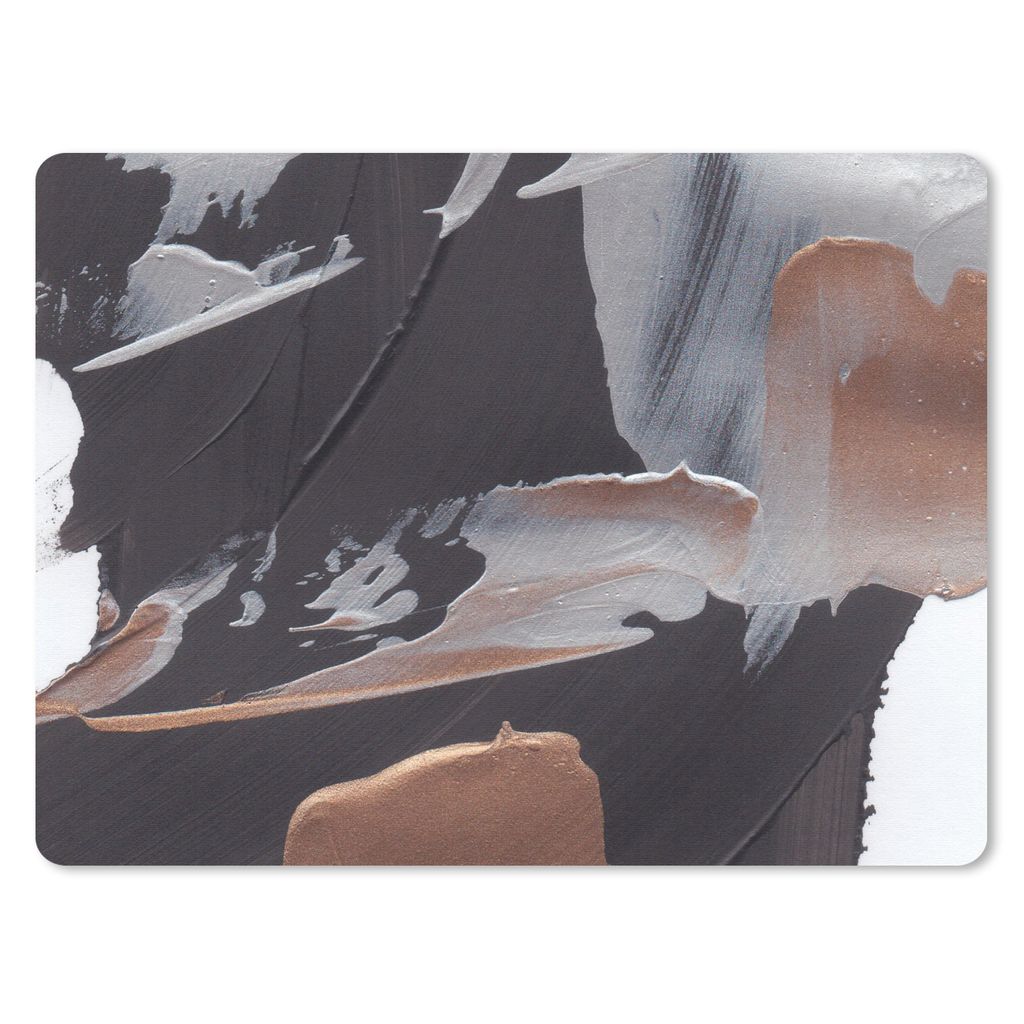 MuchoWow® Mauspad Mousepad Abstrakt - Farbe - Gold 40x30 cm Produktbild 