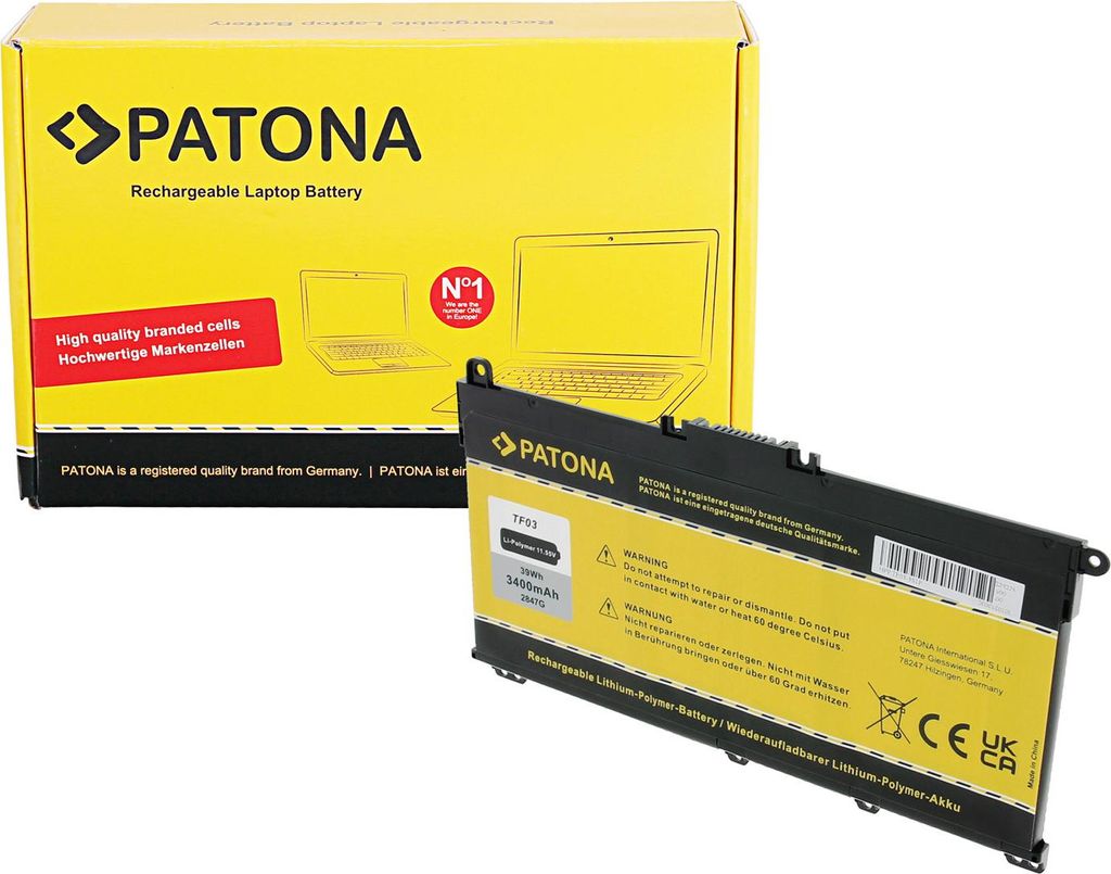 PATONA Akku HP Pavilion 15-CC 15-CD 17-AR Serie 14-BF