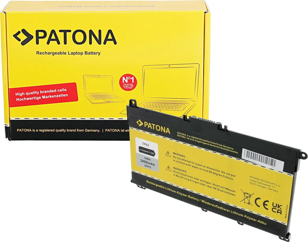 Batterie Haute Capacité pour HP Pavilion 15-CC 15-CD 14-BF Cellules Premium