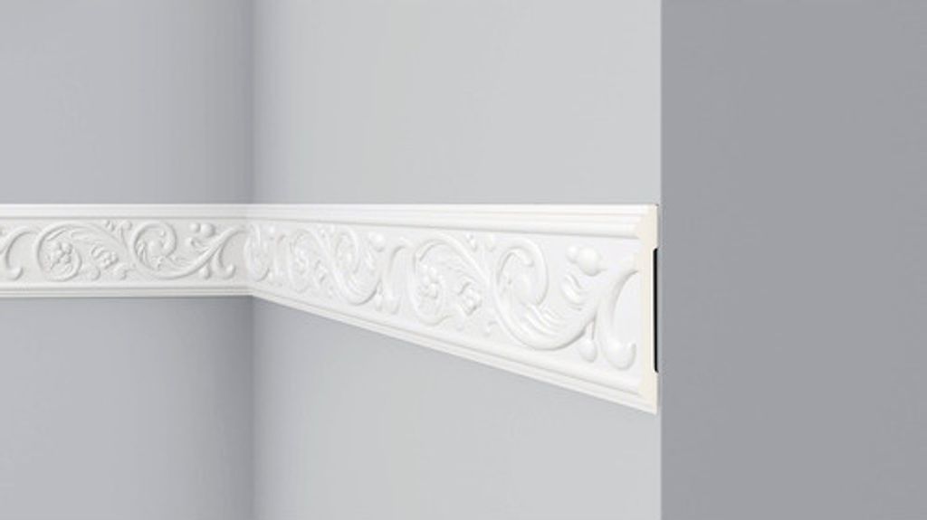 Wandleiste F19 1 St. 2 m x 15 x 125 mm