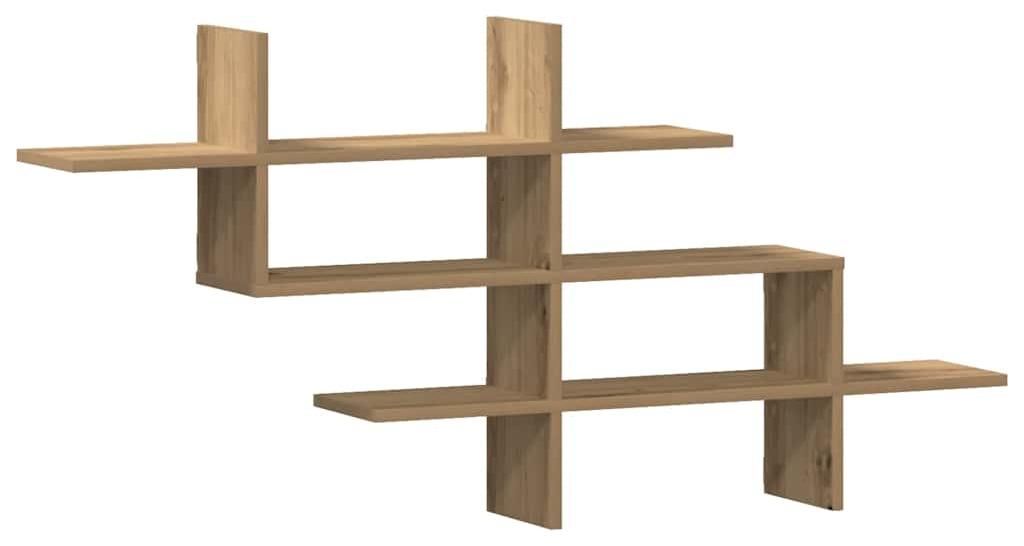 vidaXL Étagère murale Chêne Artisan 124,5x18x60,5 cm Bois Image du produit 