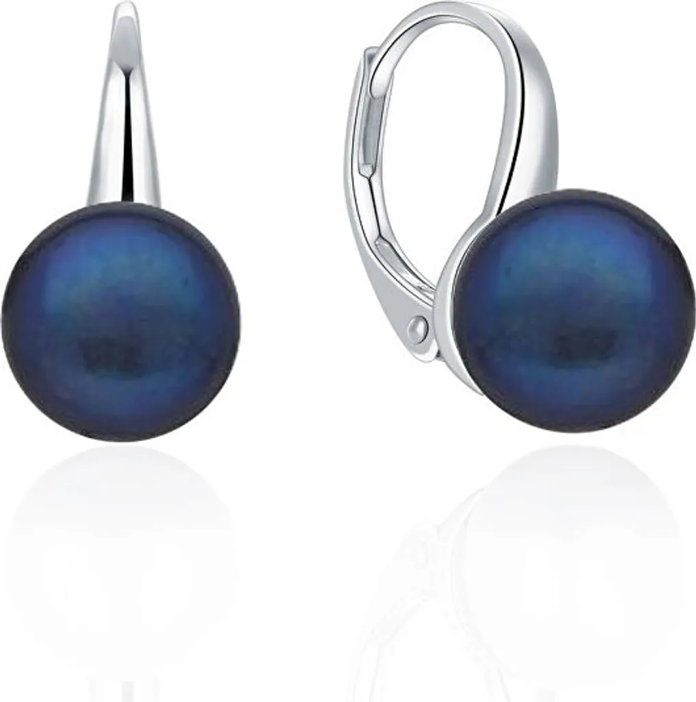 Boucles d'oreilles perles noires en argent pour vos soirées de gala