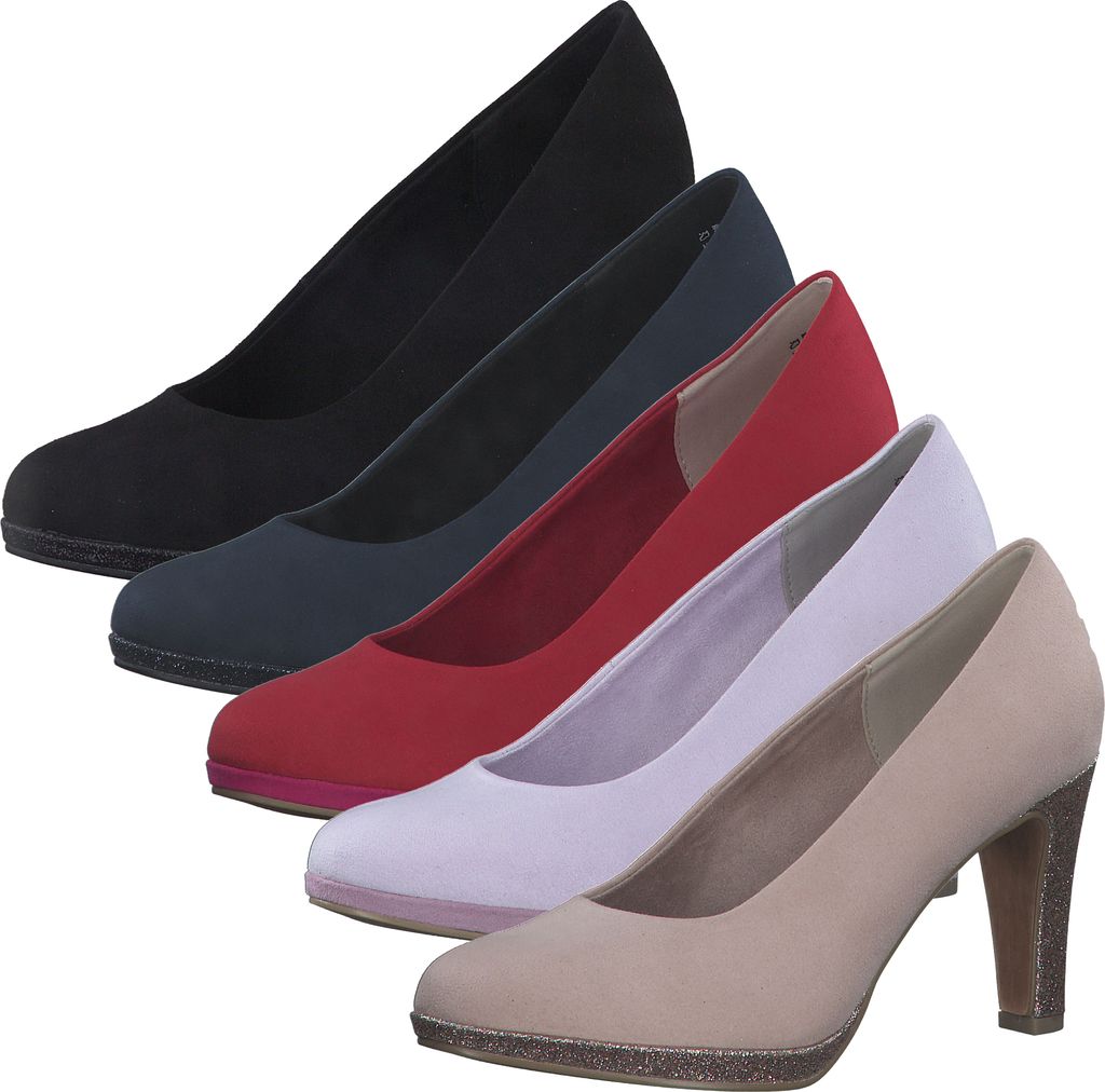 MARCO TOZZI Damen Pumps High Heel bezogener Trichterabsatz 2-22441-20, Größe:39 EU, Farbe:Rosa