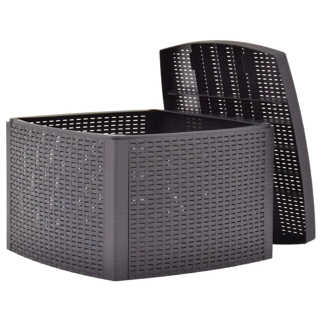 Table d'appoint carrée Moka 54x54 cm résistante aux UV pour Terrasse - 4