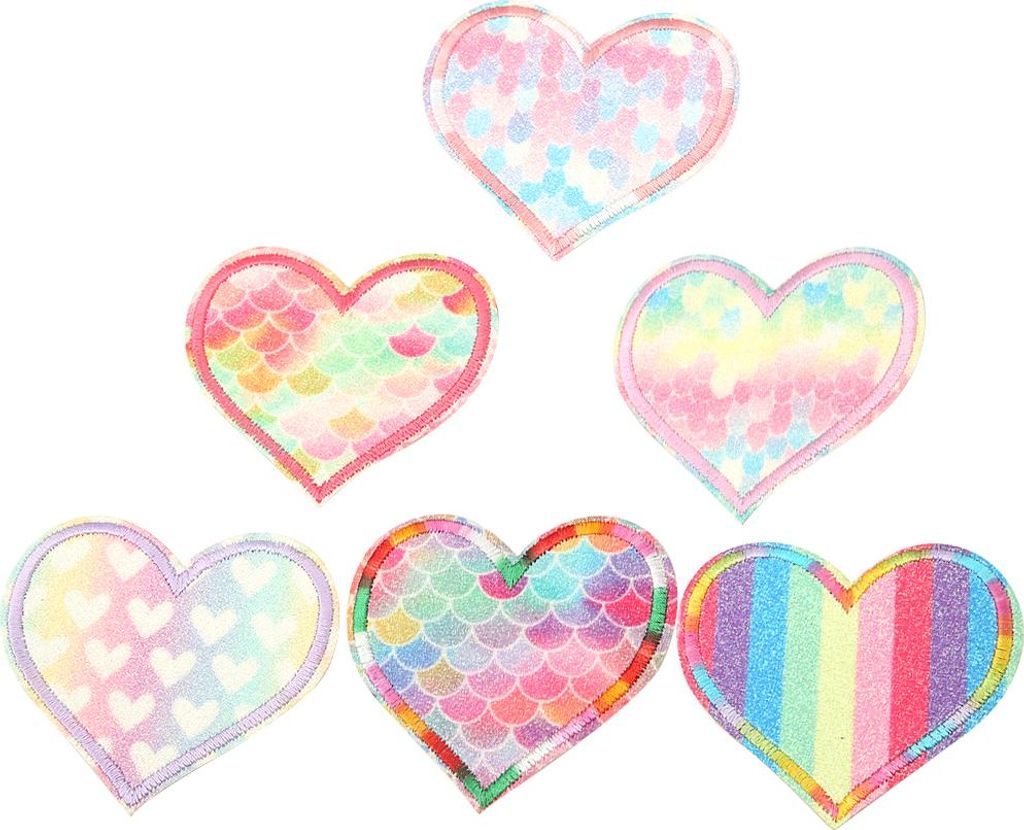 6pcs Gestickter Patch Applique Nähen Stoff Aufkleber DIY Kleidung Zubehör