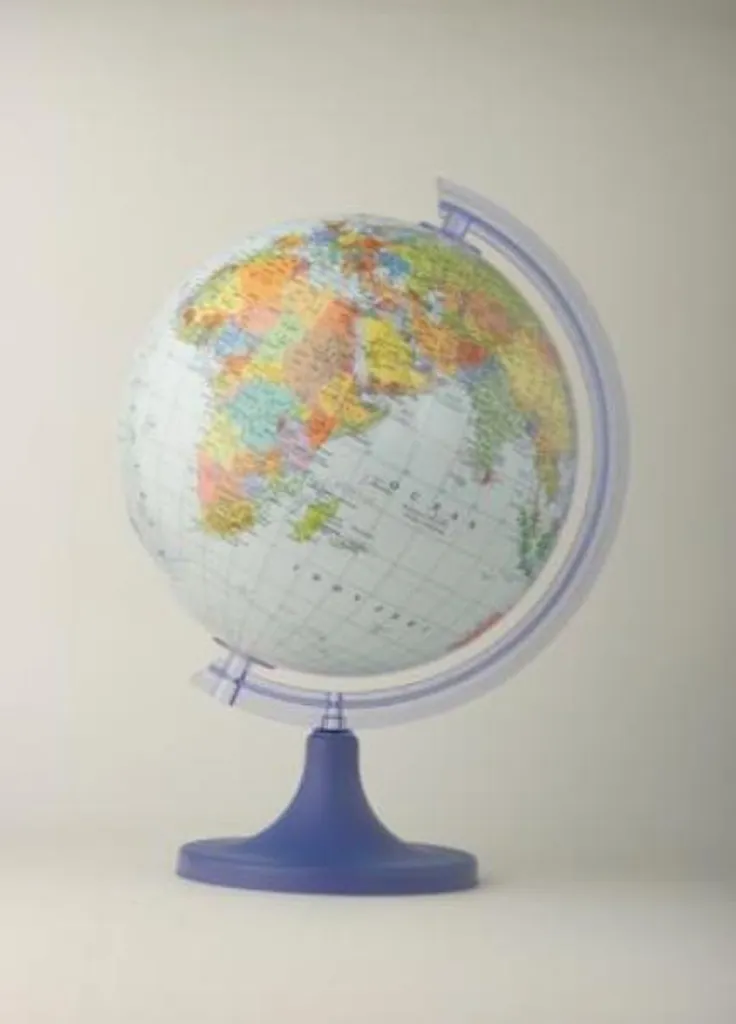 Globe politique Zachem 0812 - Sphère rotative 250mm avec boîte cadeau